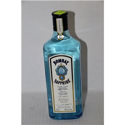 750ML BOTTLE OF BOMBAY SAPPHIRE LONDON DRY GIN