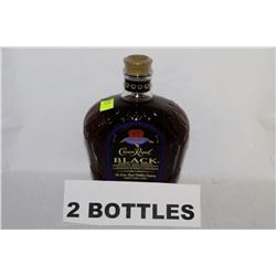 2 BOTTLES OF CROWN ROYAL BLACK WHISKY
