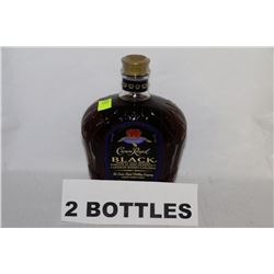 2 BOTTLES OF CROWN ROYAL BLACK WHISKY