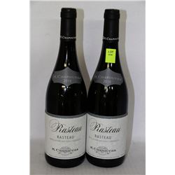 2 BOTTLES OF RASTEAU RED WINE