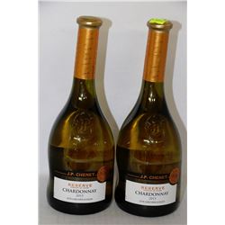 2 BOTTLES OF J.P. CHENET CHARDONNAY 2013