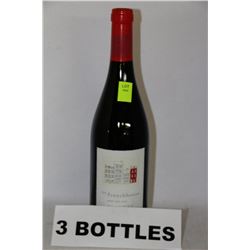 3 BOTTLES OF FRENCH HOUSE PINOT NOIR 2010 RED WINE