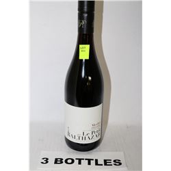 3 BOTTLES OF BALTHAZAR MERLOT RED WINE