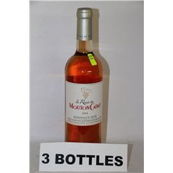 3 BOTTLES OF 2013 BORDEAUX ROSE WINE