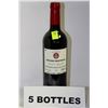 Image 1 : 5 BOTTLES OF GERARD BERTRAND RED WINE