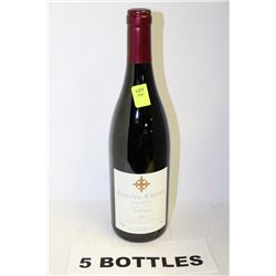 5 BOTTLES OF SAINTE-CROIX 2010 SYRAH-MERLOT