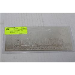 SILVER BANK OF LIBERIA  9/11 COMEMMORATIVE $20