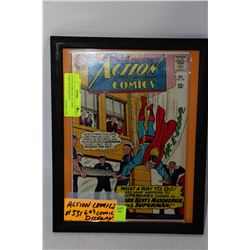 ACTION COMICS NO. 331 1960'S COMIC BOOK DISPLAY