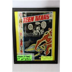 TEEN TITANS NO. 27 1960'S COMIC BOOK DISPLAY