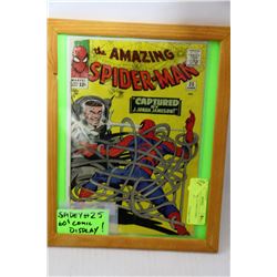 SPIDERMAN NO. 25 1960'S COMIC BOOK DISPLAY