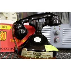 1928 FRENCH PHONE WITH JIM BEAN BOURBON WHISKEY
