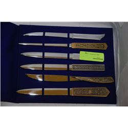 COLLECTIBLE LETTER OPENER SETS W/ DISPLAY