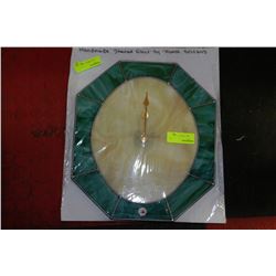 HANDMADE STAINED GLASS CLOCK