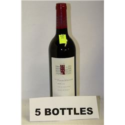 5 BOTTLES OF FRENCHHOUSE MERLOT 2010