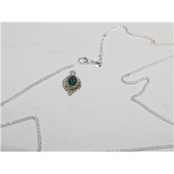 WOMENS 925 JADE NECKLACE & PENDANT