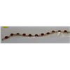 Image 1 : 8" WOMENS 14K GOLD PLATED LAB RED RUBY BRACELET