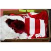 Image 1 : COMPLETE SANTA OUTFIT WITH 2 HATS, TOY BAG, FACE