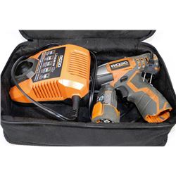 RIDGID 12V DRIVER + BATTERY + CHARGER + CASE