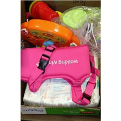 LARGE FLAT OF CHILDRENS ACCESSORIES