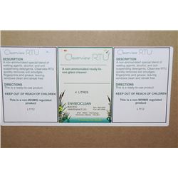 CASE OF FOUR 4L COMMERCIAL GLASS CLEANER,