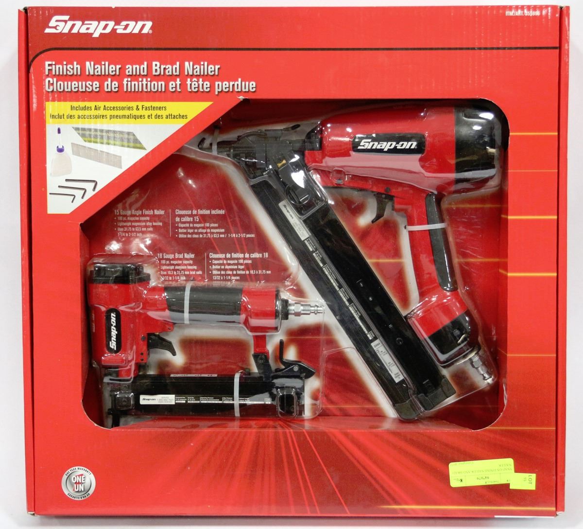 SNAPON FINISH NAILER AND BRAD NAILER