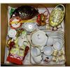Image 1 : BOX W/CHINESE TEA SET, CANDY DISH,