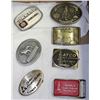 Image 1 : SEVEN BELT BUCKS - 3 ARE SOLID BRASS 1986