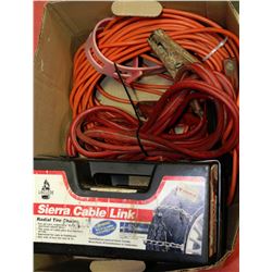 BOX W/ 2 SETS OF CAR TIRE CHAINS, LONG