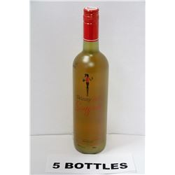 FIVE 750ML BOTTLES OF SKINNYGIRL SANGRIA WINE