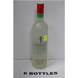 SIX 750ML BOTTLES OF SKINNYGIRL MOJITO RUM