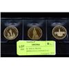 Image 1 : NON CIRC ISSUE PROOF COMMEMORATIVE LOONIES X3
