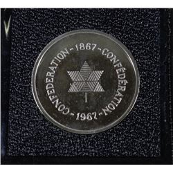 MINT 1867-1967 SILVER CENTENNIAL MEDALLION IN CASE