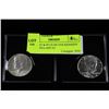 Image 1 : UNC 1967 & 69 US SILVER KENNEDY HALF DOLLARS X2