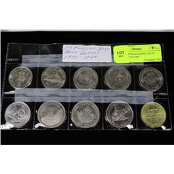 10 EDMONTON KLONDIKE DAYS DOLLARS 1970-1984