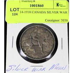 WWI 1914-1918 CANADA SILVER WAR MEDAL