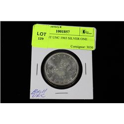 BRILLIANT UNC 1965 SILVER ONE DOLLAR