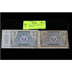 TWO KOREAN WAR US MILITARY PAYMENT NOTES