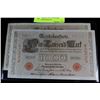 Image 1 : UNC GERMAN 1910 1,000 MARK NOTES RED SEAL X2