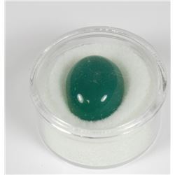 16.50CTS. GREEN OVAL CAB JADE