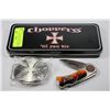 Image 1 : CHOPPERS "'TIL YOU DIE" BELT BUCKLE & POCKET KNIFE
