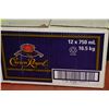 Image 1 : CASE WITH TWELVE 750ML BOTTLES OF CROWN ROYAL