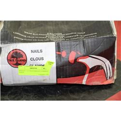 BOX OF 2 1/2 INCH BRIGHT COMMON NAILS