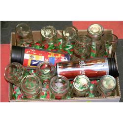 FLAT OF ASSORTED COCA-COLA COLLECTIBLE GLASSES X2