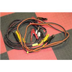 TWO SETS OF HEAVY DUTY BOOSTER CABLES