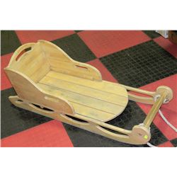 CHILDRENS WOODEN SLED