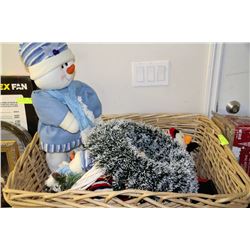 BOX OF ASSORTED CHRISTMAS SUPPLIES