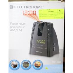 BRAND NEW ELECTROHOME AM/FM PROJECTION CLOCK RADIO