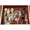 Image 1 : LARGE JEWELLERY BOX WITH COLLECTION OF WATCHES