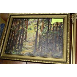 1940 FRAMED HAND PAINTED PICTURE OF NORTH