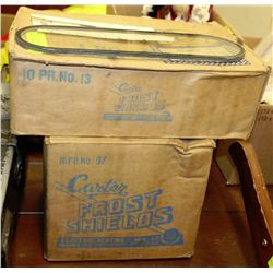2 CASES OF ANTIQUE FROST SHIELD